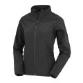 Dames Softshell Jas Result Recycled 2-Layer R901F Zwart